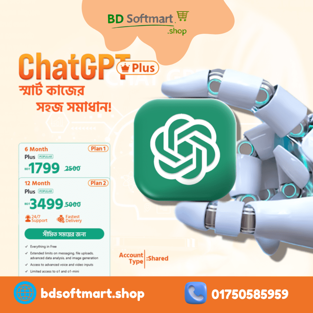 ChatGpt Plus Subscription(6/12 Month Plan)