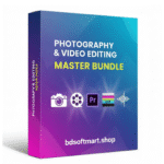 "Photography & Video Editing Master Bundle Box Mockup"